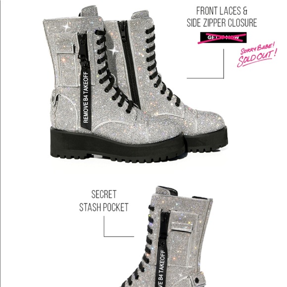 Dolls Kill Billionaire Bling Boots - Picture 3 of 4